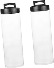 Sosoport 2Pcs Transparent Tennis Ball Storage Container Durable Multi Function Holder for Tennis Table Sports Balls Convenient Organizer with Surface
