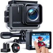 Action Camera 4K30FPS 20MP, 40M Underwater Camera Waterproof, Touchscreen Vlo...
