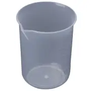 50mL Graduated Beaker Clear Plastic Measuring Cup for Lab 2 Pcs H4I27632