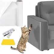 Anti Cat Scratch Furniture Protector Roll, Clear Single Side Couch Protector From Cat Claws, Thicken Strong Sticky No Pins Pain for Sofa Door