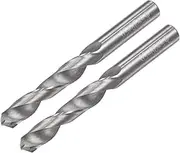 uxcell Solid Carbide Drill Bits, 5mm C2/K20 Tungsten Carbide Jobber Drill Bits Straight Shank Drilling Tool for Stainless Steel Aluminum Iron Metal Plastic 2pcs