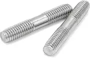 1pc Stud Double Head Screw M10 Size Long Thread 1.5mm Pitch Male Bolts Metric Machine Fastenes Stainless Steel(110mm)