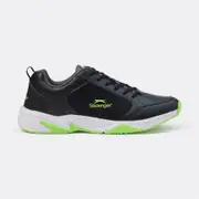 Slazenger Mens Lace Up Shoes - Black & Green