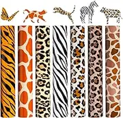HTVRONT Leopard HTV Heat Transfer Vinyl - 8Pcs Leopard Iron on Vinyl for T-Shirts, Easy to Cut & Weed Cheetah Print HTV - 12X10in Pattern HTV for Cricut & Silhouette Cameo