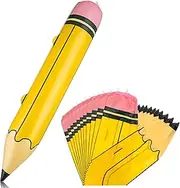 Giant Large Inflatable Balloon Birthday Party Favor 12pcs Big Blow up Crayon Inflatable Crayon Decorations Giant Crayons Props, Back to School Graduation Decor