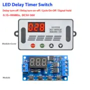 LED DC 5V 9V 12V 24V Timing Delay Timer Cycle Turn On/OFF Relay Switch Module