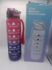 Sports Motivational Drinking Water Bottle Time Marker 32 Oz With Motivation Qout