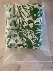 ERES, New With Tags, towel Green & White Tropical Print, $400 Retail, Never Used