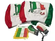 Italy Boxing Glove, Mini Banner Flag Window Mirror, Italian Car Headrest Cover