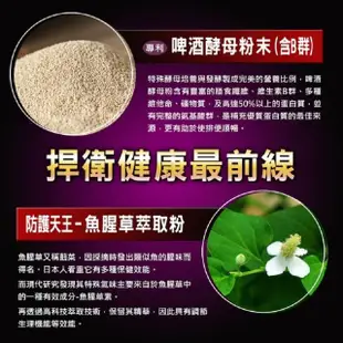 【草本之家】倍速清專利紫錐花膠囊6入組(60粒/入專利酵母.綠蜂膠.柑橘.魚腥草.啤酒酵母.紫錐菊)