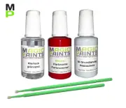 Paint Set Suitable for Mercedes, 3589/589 Jupiter Red + Clear Varnish+Base