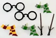 WIZARD BRADS Glasses Scarf Wand Potter Scrapbooking Card Making Stamping