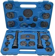 Front and Rear Brake Piston Compression Tool 23Pieces Universal Brake Caliper Wind Back Repair Tool Kit Professional Disc Brake Caliper Tool Set Professional Automotive Mechanic Tool Set