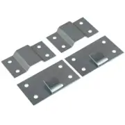 Tommy Docks Galvanized Steel Hook+Eye Seawall Brackets Set 3"H x 1.25"W x 2.5"D