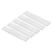 5Pcs 10"x2" Blank Engraving Name Plate Personalized Laser Printing Plate Silver