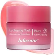 TiaoBug 3 Piece Overnight Lip Mask Set Hydrating Balm for Dry Lips Moisturizing Treatment Non Greasy Formula Women Girls Daily Care Essential Berry One Size