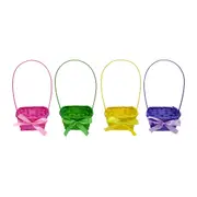 Small Square Woven Easter Gift Basket With Handle (1 Only)