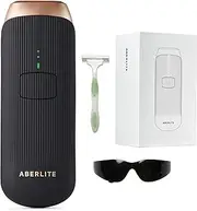Aberlite Luxe - IPL Laser Hair Removal Device for Women & Men - Painless w/Sapphire Cooling, Double Pulse, Auto Scan, 4 Modes, 5 Intensity Levels - At Home Intense Pulsed Light (IPL) System (Black)