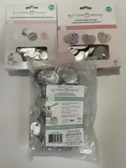 Bundle- We R Memory Keepers Heart/ Medium/ Small Button Refills- NEW
