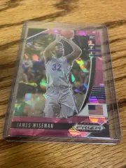 JAMES WISEMAN ROOKIE 2020-21 PANINI PRIZM PINK ICE PRIZM WARRIORS VARIATION SSP