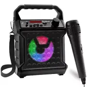 Risebass Portable Bluetooth Speaker with Microphone Set - Karaoke Machine for...