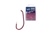 100 x Jarvis Walker Size 2 Baitholder Hooks - Red Chemically Sharpened Hooks