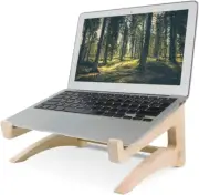 Laptop Stand, Wooden Laptop Stand, Detachable Wooden Notebook Holder Mount