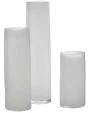 Jamie Young Set of 3 Gwendolyn Hand Blown Vases