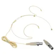 Beige Wireless Headset Microphone For SHURE ULX4D GLX SLX BodyPack Transmitter