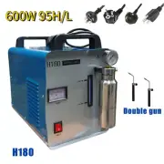 Oxy-Hydrogen Generator 220V Flame Polishing Machine Water Welder H180+Double Gun