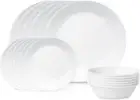 Corelle Winter Frost White Dinnerware Set, 18 piece, 6 x 26cm Dinner Plate