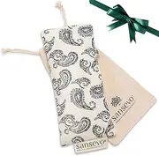 SANSEVO Aromatherapy Lavender Eye Pillow - Rose Quartz, Lavender, Flaxseed with Organic Cotton Flax Cover. Weighted Eye Pillow for Meditation, Yoga Eye Pillows, Self Care Gifts