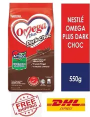 Nestle Omega Plus Acticol Dark Chocolate Milk Powder Lowers Cholesterol 550g