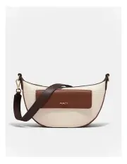 [Mimco] Preston Crescent Crossbody Bag in Multi Natural