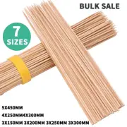Bamboo Skewers Wooden Skewer BBQ Kebab Grill Meat Bulk Stick Party 3mm 4mm 5mm