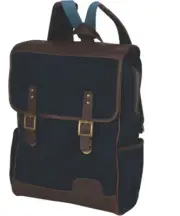 New Callaway Tour Authentic Leather Backpack 5915014 Navy/Brown Canvas Design
