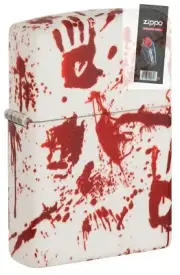 Zippo 49808 Bloody Hand Design 540 Color Windproof Lighter + FLINT PACK