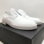 $1,240 Italy ANN DEMEULEMEESTER Men's White Olivier Lace-Up Derby Dress Shoes
