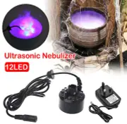 12 LED Air Humidifier Ultrasonic Mist Maker Fogger Water Fountain Pond Atomizer