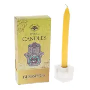 Crystal Wonderland Blessing Candle Green Tree Candles Rituals Spells - Yellow