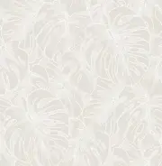 SLS3976 White Borneo Peel & Stick Wallpaper, Neutral