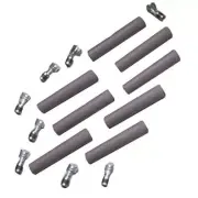 Taylor Wire - Vertex 46083 Gray Spark Plug Boot And Terminal Kit - 180 Degree