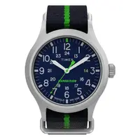 在飛比找momo購物網優惠-【TIMEX】天美時 遠征系列 探險手錶(深藍x綠 TXTW