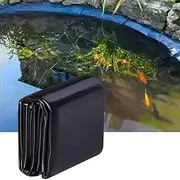 Pond Liner HDPE Black 19.7x29.5ft/23x32.8ft/26.2x39.3ft/32.8x49.2ft Pond Skin for Outdoor Ponds, Waterfall, Fountain, Fish Koi Ponds, Water Gardens(10x12m(32.8x39.3ft))
