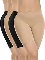 [ATTLADY] Slip Women Seamless Smooth Boyshorts Panties Anti-Chafing Underwear Shorts for Dresses