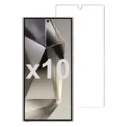 10 Pack Tempered Glass Screen Protector Guard for Samsung Galaxy S24 ULTRA Bulk