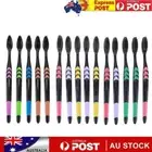 Bamboo Charcoal Manual Tooth Brushes Black Extra Hard Toothbrush for Adults Kids
