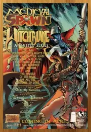 1996 Medieval Spawn & Witchblade Print Ad/Poster Brandon Peterson Promo Art 90s