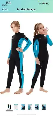 Herto Kids Wetsuits (2) pair size 12 (see chart)