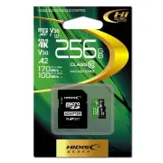 HIDISC Ultra High Speed ​​R170 Series microSDXC Card 256GB CLASS10 UHS-I Speed ​